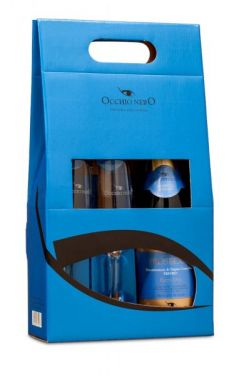 Kit OCCHIO NERO� Prosecco D.O.C. com 02 Ta�as
